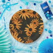 zwarte oogschorseneren papieren bordje (Feest)