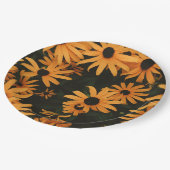 zwarte oogschorseneren papieren bordje (Gekanteld)