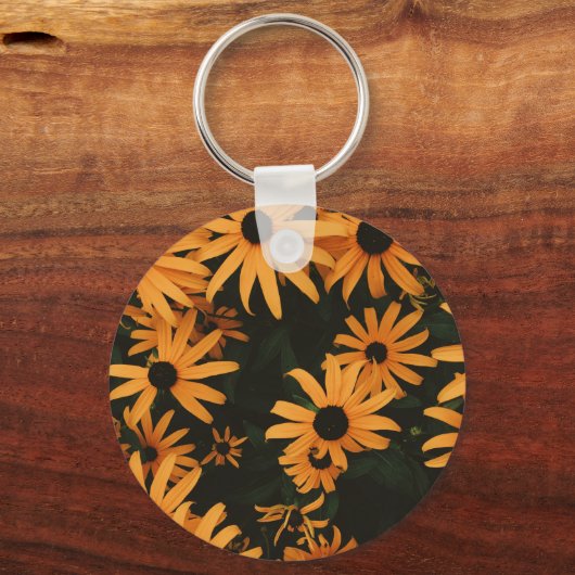 zwarte oogschorseneren sleutelhanger (Voorkant)