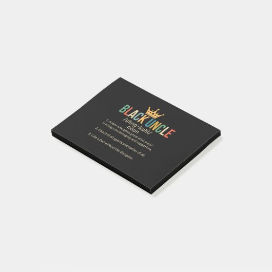 Zwarte Oom Definitie Trots Oom Post-it® Notes (Schuin)