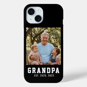 Zwarte opa opgericht foto iPhone 15 case