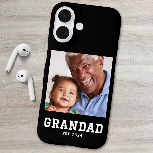 Zwarte Opa Opgerichte Vetgedrukte Foto Case-Mate iPhone Case