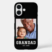 Zwarte Opa Opgerichte Vetgedrukte Foto Case-Mate iPhone Case (Achterkant)