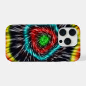 Zwarte Opal Tie Dye, iPhone Hoesje (Achterkant horizontaal)
