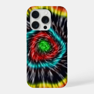 Zwarte Opal Tie Dye, iPhone 15 Pro Case