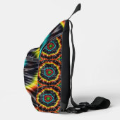 Zwarte Opal Tie Dye, Sling Bag (Rechts)