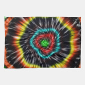 Zwarte Opal Tie Dye, Theedoek (Horizontaal)