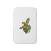 Zwarte Opal Zeeschildpad Badmat (Voorkant Verticaal)