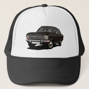 Zwarte Opel Kadett B Sedan - illustratie Trucker Pet