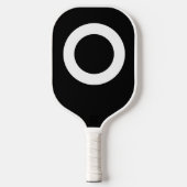 Zwarte opening pickleball paddle (Voorkant)