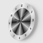 Zwarte optische illusie-klok grote klok (Hoek)