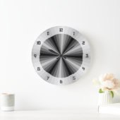 Zwarte optische illusie-klok grote klok (Huis)