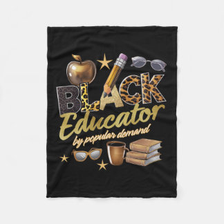 Zwarte opvoeder door populaire vraag zwarte geschi fleece deken
