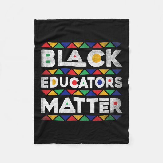 Zwarte opvoeders Probleem Melanin Afrikaanse leraa Fleece Deken (Voorkant)