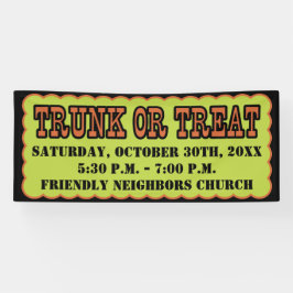 Zwarte, Oranje en groene trilling of -behandeling Spandoek