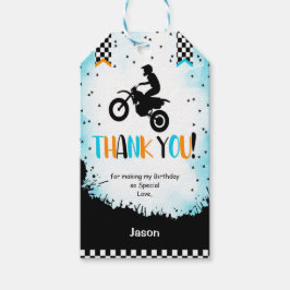 Zwarte & Oranje Fiets Cadeaublaadjes Cadeaulabel