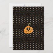Zwarte & Oranje Fun Halloween Pumpkin Carving Part Kaart (Achterkant)
