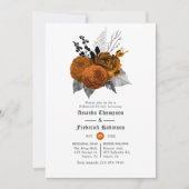  zwarte & Oranje Halloween-repetitie Kaart (Voorkant)