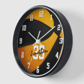 zwarte oranje jongens basketbal op maat (Hoek)