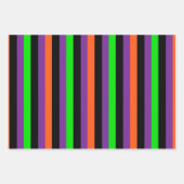 ZWARTE ORANJE PAARSE HALLOWEEN PATTERN INPAKPAPIER VEL (Voorkant)