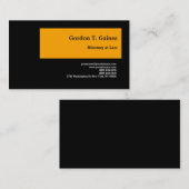 Zwarte Oranje procureur-generaal bij wet Visitekaartje (Voorkant / Achterkant)