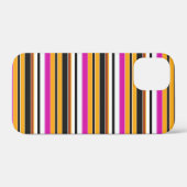 Zwarte oranje strepen leuk Case-Mate iPhone case (Achterkant (horizontaal))