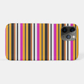 Zwarte oranje strepen leuk Case-Mate iPhone case (Achterkant (horizontaal))