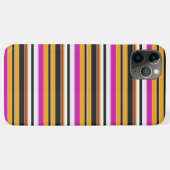 Zwarte oranje strepen leuk Case-Mate iPhone case (Achterkant (horizontaal))