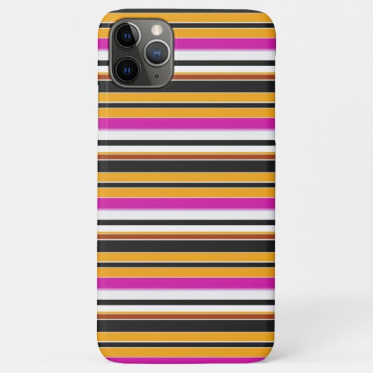 Zwarte oranje strepen leuk Case-Mate iPhone case (Achterkant)