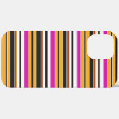 Zwarte oranje strepen leuk Case-Mate iPhone case (Achterkant / Rechts)