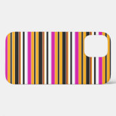 Zwarte oranje strepen leuk Case-Mate iPhone case (Achterkant (horizontaal))