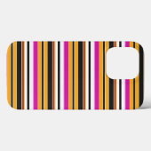 Zwarte oranje strepen leuk Case-Mate iPhone case (Achterkant (horizontaal))