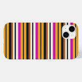Zwarte oranje strepen leuk Case-Mate iPhone case (Achterkant (horizontaal))