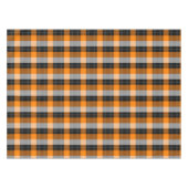 Zwarte ,oranje tartan / plaid patroontafeldoek tafelkleed (Voorkant (Horizontaal))