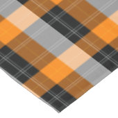 Zwarte ,oranje tartan / plaid patroontafeldoek tafelkleed (Gekanteld)