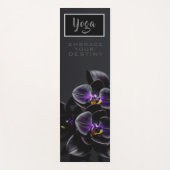 Zwarte Orchidee - Yoga Mat (Voorkant)