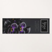Zwarte Orchidee - Yoga Mat (Voorkant (horizontaal))