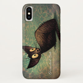  zwarte orthair kat Case-Mate iPhone case