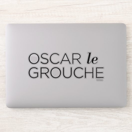 Zwarte Oscar le Grouche Sticker (Computer)