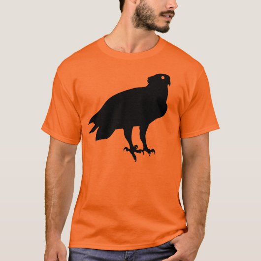 Zwarte Osprey Bird of Prey geeft je de stinkende o T-shirt (Voorkant)