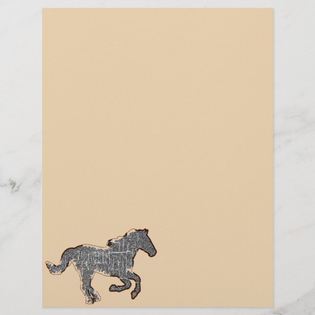 zwarte paard (Voorkant)