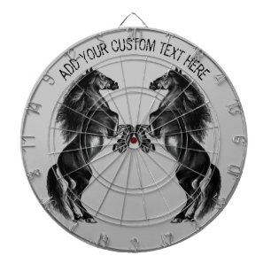 Zwarte Paard Dart Board Gepersonaliseerde aangepas Dartbord