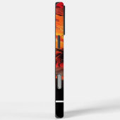 Zwarte paard galop bij vurige zonsondergang Case-Mate iPhone case (Achterkant / Rechts)