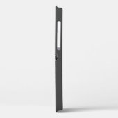 Zwarte Paard iPhone Case met aangepaste tekst (Achterkant / Links)