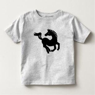 zwarte paard kinder shirts