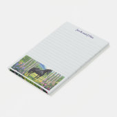 Zwarte Paard Meisje Mtn Meadow Persoonlijke Slogan Post-it® Notes (Schuin)