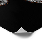 zwarte paard poster (Hoek)