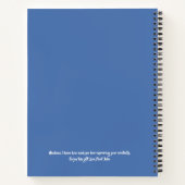 Zwarte Paard Wildflower Meisjes Roze Paarse Kinder Notitieboek (Achterkant)