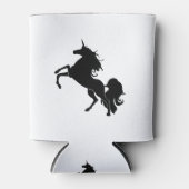 Zwarte paarden blikjeskoeler (Voorkant)