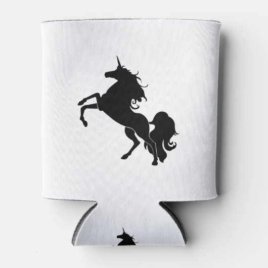 Zwarte paarden blikjeskoeler (Voorkant)